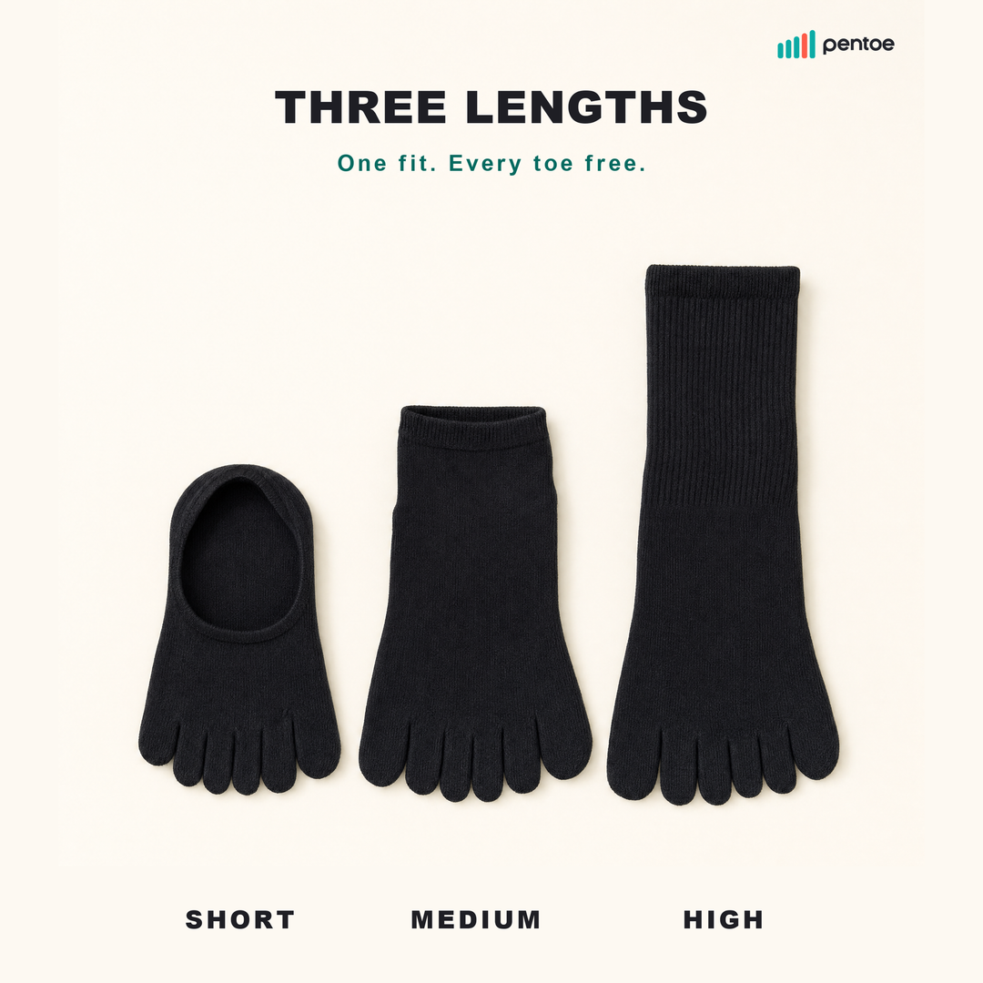 Three Pentoe lengths: Short, Medium and High