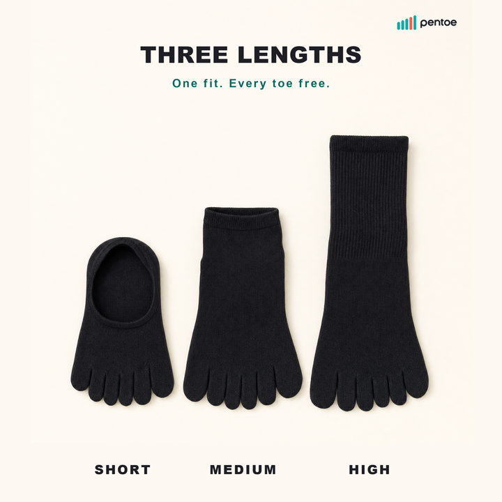 Three Pentoe lengths: Short, Medium and High